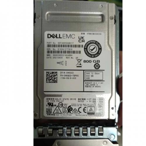 DELL H6GCD - Dell 2.5 800GB SAS 12Gbps WI 512n ISE 10 DWPD SSD