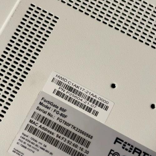 FORTINET FG-80F FIREWALL