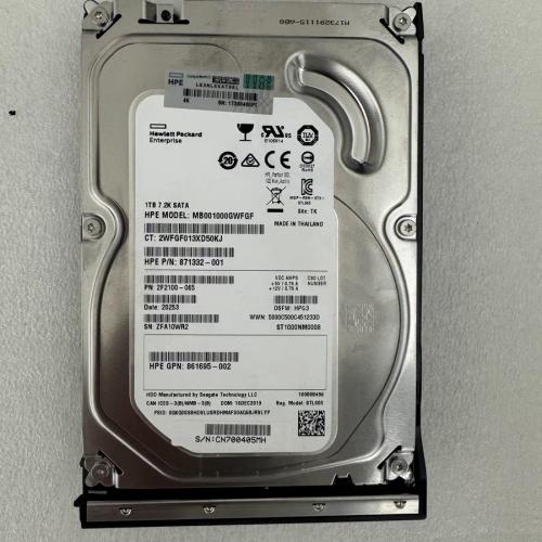 HP 862130-001 1.0TB 7.2K SATA 6Gb/s 128MB 512n 3.5in DS HDD