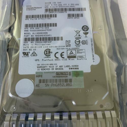 HP 870792-001 HP 300GB 15K SAS 12Gbs 128MB 2.5in HDD