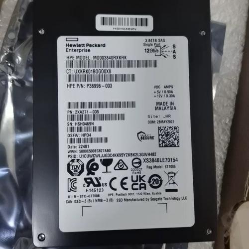 HPE P37074-001 3.84TB SSD SAS 12Gbs MU 2.5in Disk