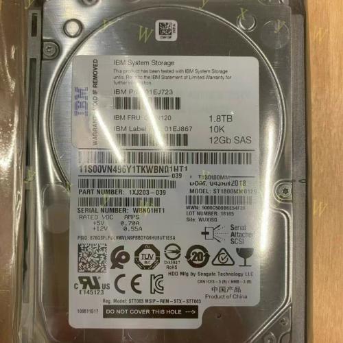 IBM 01NN120  - 1.8TB 10K SAS 12Gbs 2.5in HDD V3700 V2