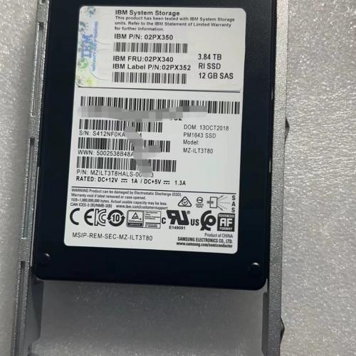 IBM 02PX340 3.84TB RI SSD 12G SAS V7KG2