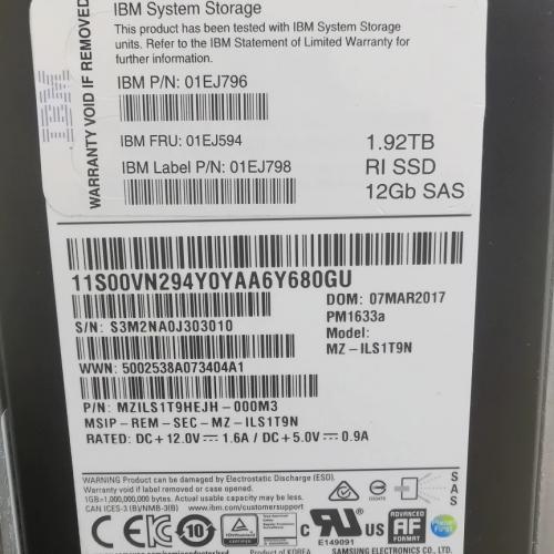 IBM 02PX541 V5000E V5030E 1.92TB 2.5in SFF SAS SSD