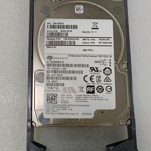 NetApp X426A-R6 SP-426A-R6 108-00424 1.8TB 12GB 10K 2.5in SAS Hard Drive