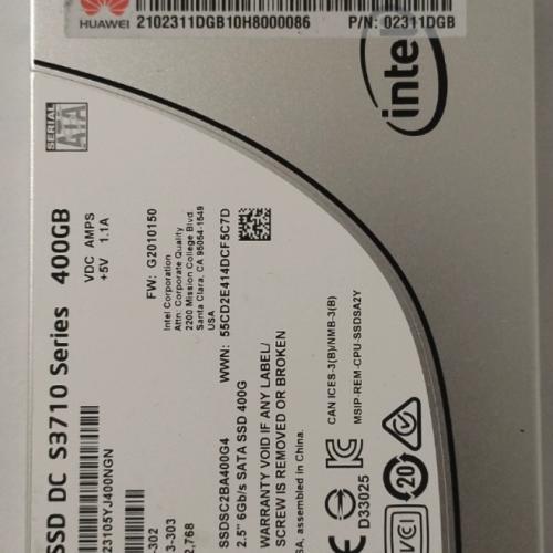 SSDSC2BA400G4  Intel SSD DC S3710 Series 400GB 2.5” 6Gbs SATA SSD HUAWEI version